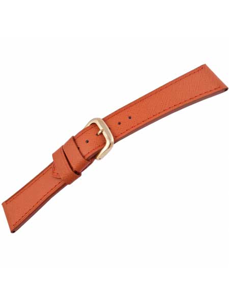 Ремешок для часов Rhein Fils Saffiano - 1778 красно-оранжевый 20 мм
