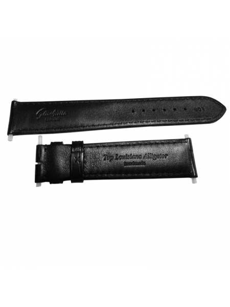 Ремешок для часов Glashütte original удлиненный черный 20 мм