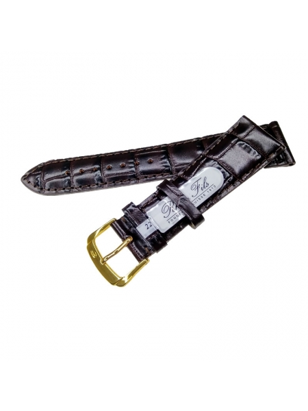 Ремень Rhein Fils Alligator Decor - 1730 темно-коричневый 22 мм