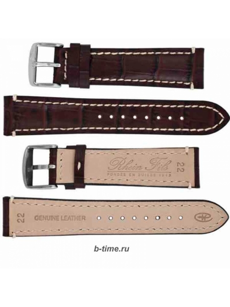 Ремешок для часов Rhein Fils Basel - 1765 коричневый 20 мм