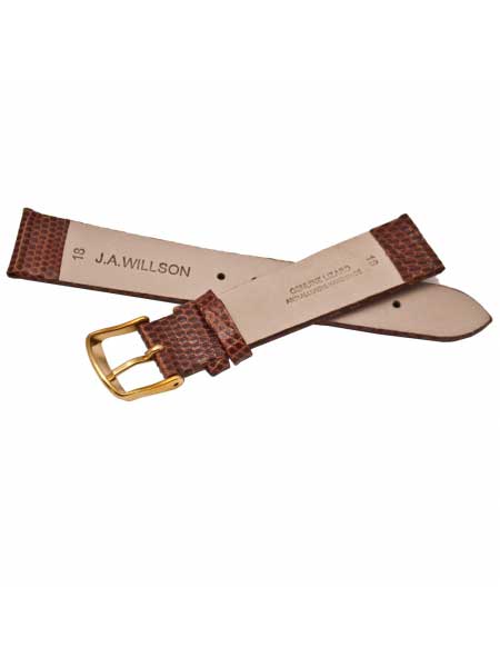 Ремешок для часов J.A.Willson G159-LZA светло-коричневый 18 мм