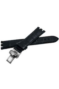 Ремешок для часов Balmain 19*16 мм черный с клипсой и вырезом