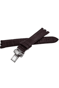 Ремешок для часов Balmain 19*16 мм коричневый с клипсой и вырезом