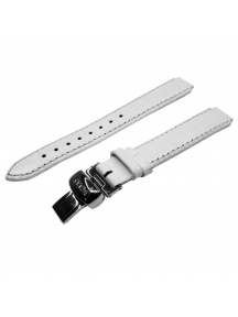 Ремешок для часов Balmain белый 12 мм со стальной клипсой