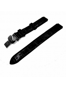 Ремешок для часов Balmain черный 12 мм со стальной клипсой