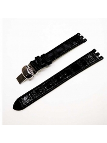 Ремешок для часов Balmain черный 14 мм со стальной клипсой